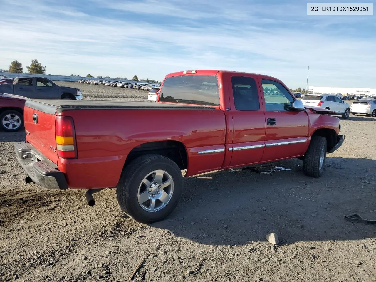 1999 GMC New Sierra K1500 VIN: 2GTEK19T9X1529951 Lot: 73408914