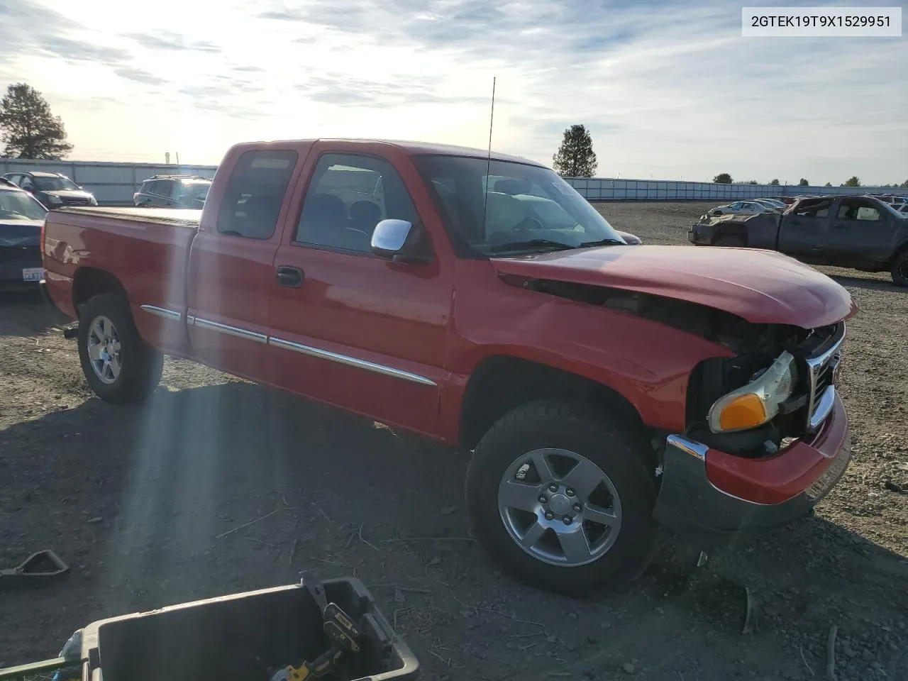 1999 GMC New Sierra K1500 VIN: 2GTEK19T9X1529951 Lot: 73408914