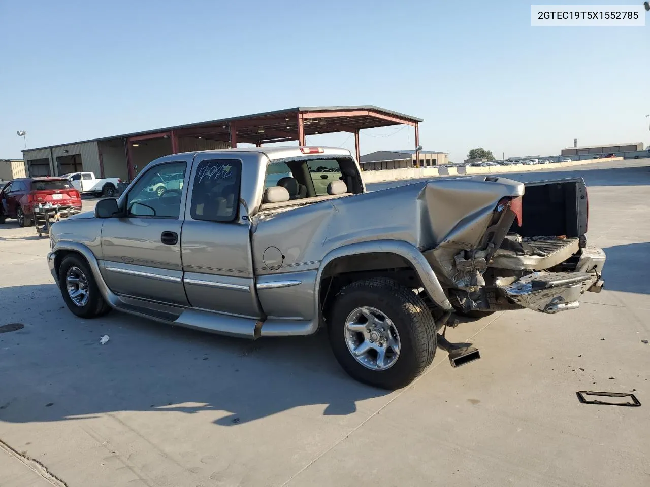 1999 GMC New Sierra C1500 VIN: 2GTEC19T5X1552785 Lot: 75531104