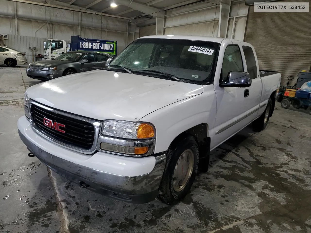 1999 GMC New Sierra C1500 VIN: 2GTEC19T7X1538452 Lot: 80446614