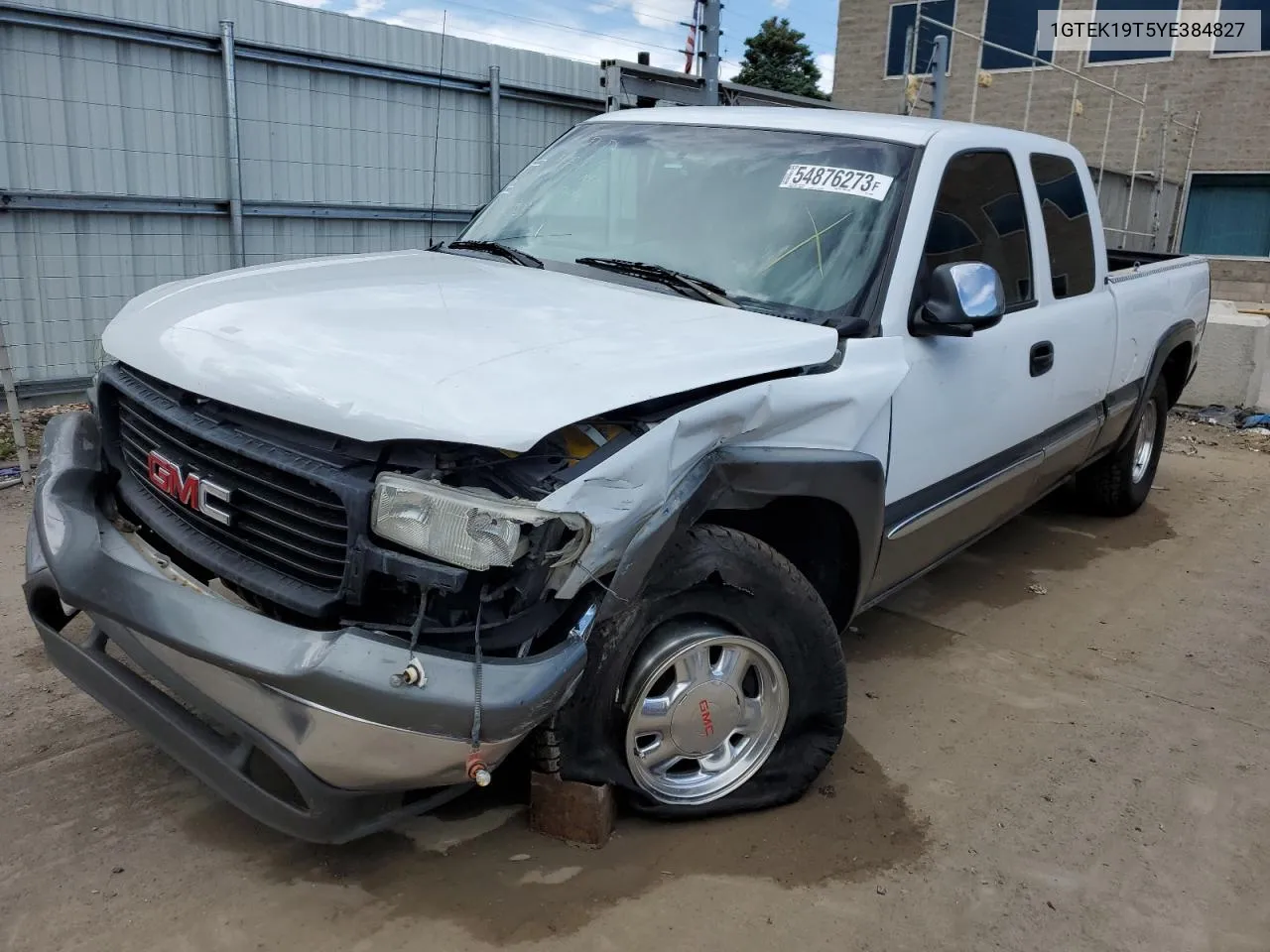 2000 GMC New Sierra K1500 VIN: 1GTEK19T5YE384827 Lot: 54876273