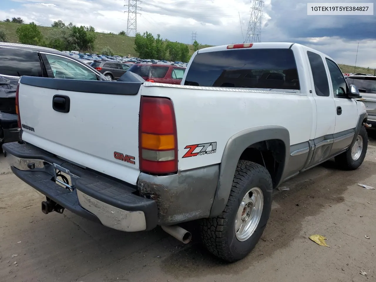 2000 GMC New Sierra K1500 VIN: 1GTEK19T5YE384827 Lot: 54876273