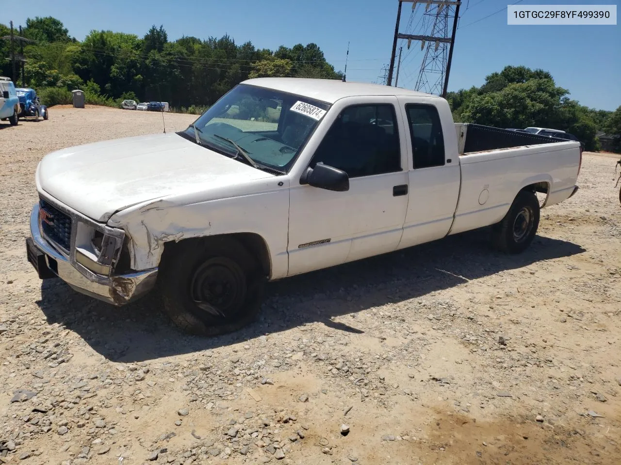 2000 GMC Sierra C2500 VIN: 1GTGC29F8YF499390 Lot: 62605874