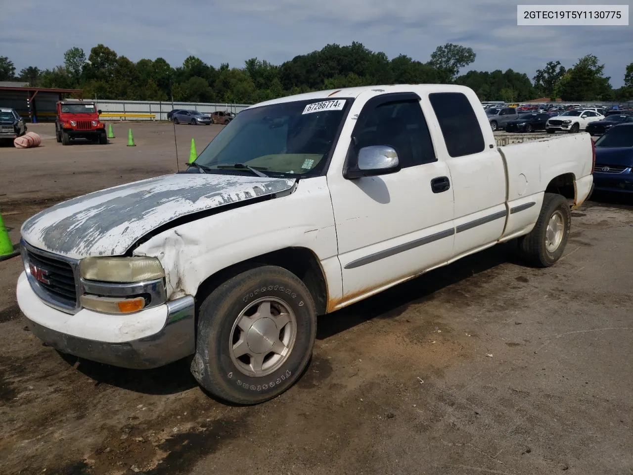 2000 GMC New Sierra C1500 VIN: 2GTEC19T5Y1130775 Lot: 67286774