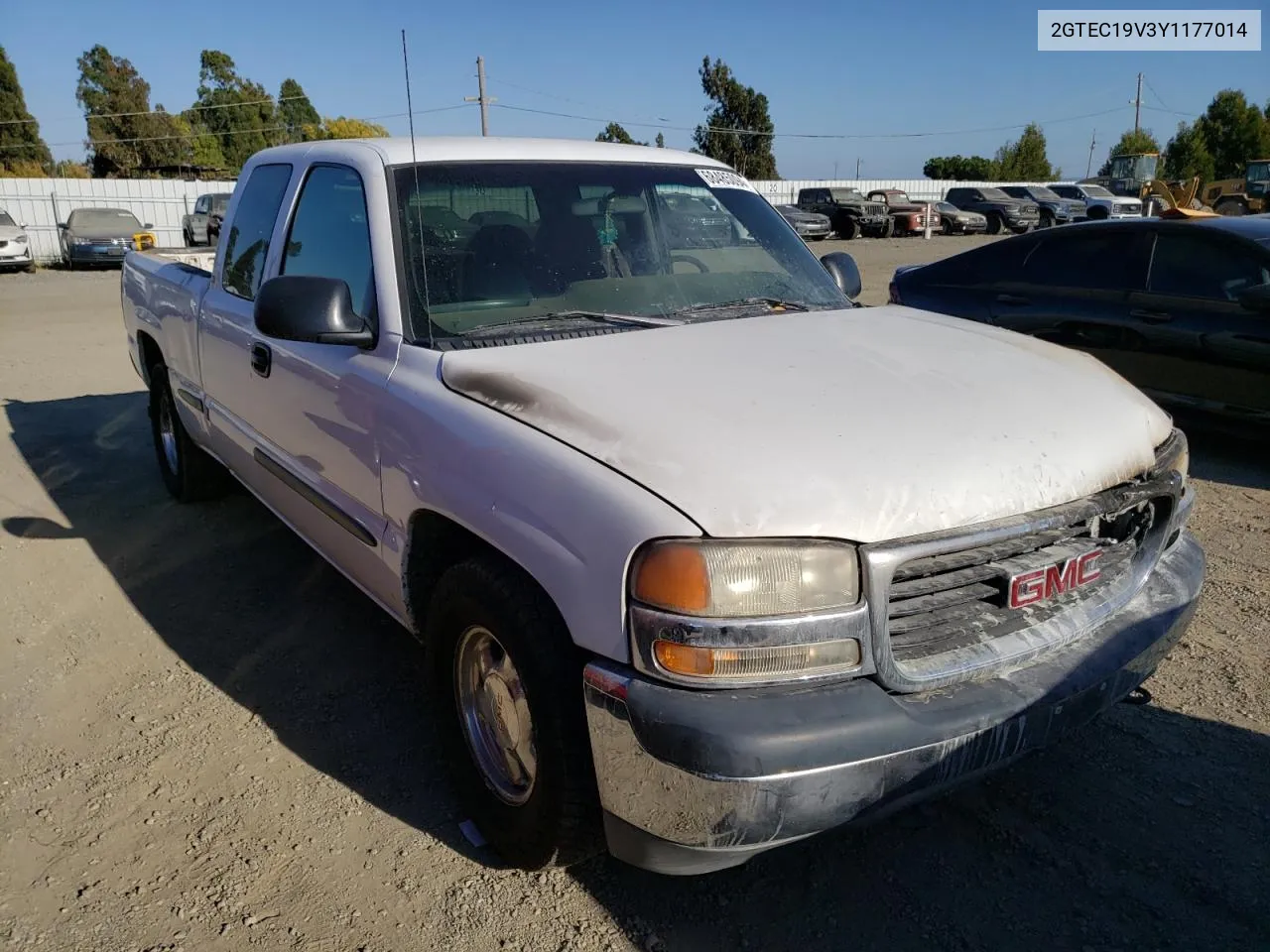 2000 GMC New Sierra C1500 VIN: 2GTEC19V3Y1177014 Lot: 68485094