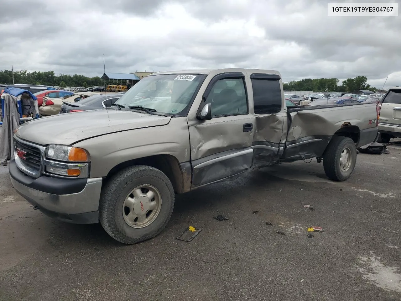 2000 GMC New Sierra K1500 VIN: 1GTEK19T9YE304767 Lot: 69523834