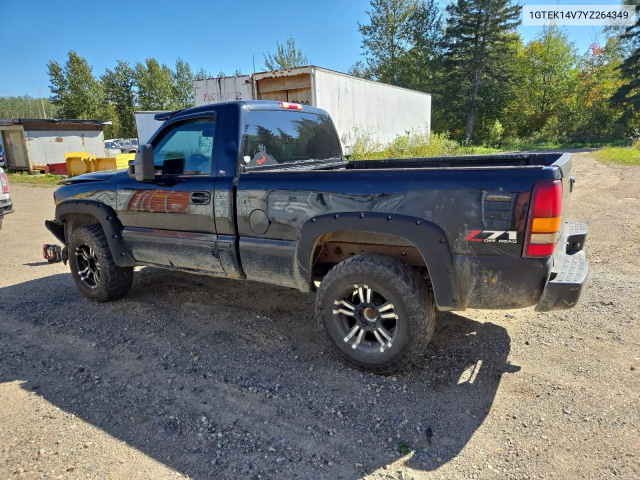 2000 GMC New Sierra K1500 VIN: 1GTEK14V7YZ264349 Lot: 71523384