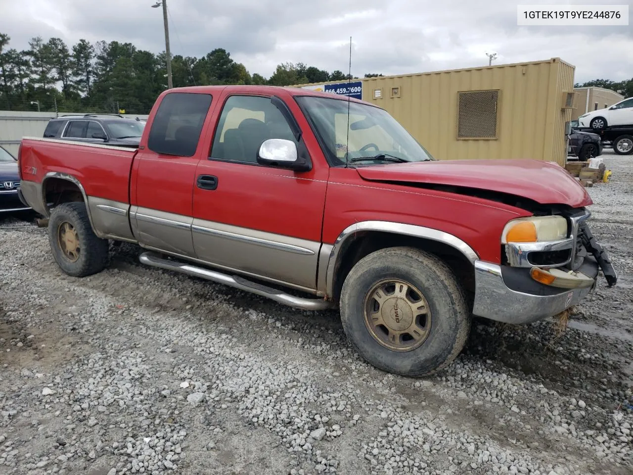 2000 GMC New Sierra K1500 VIN: 1GTEK19T9YE244876 Lot: 71601274