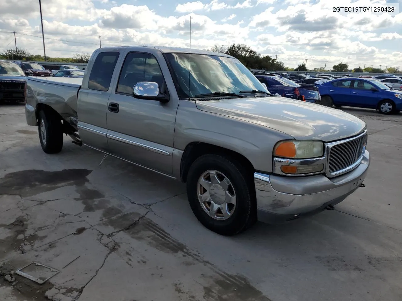 2000 GMC New Sierra C1500 VIN: 2GTEC19T5Y1290428 Lot: 72143694