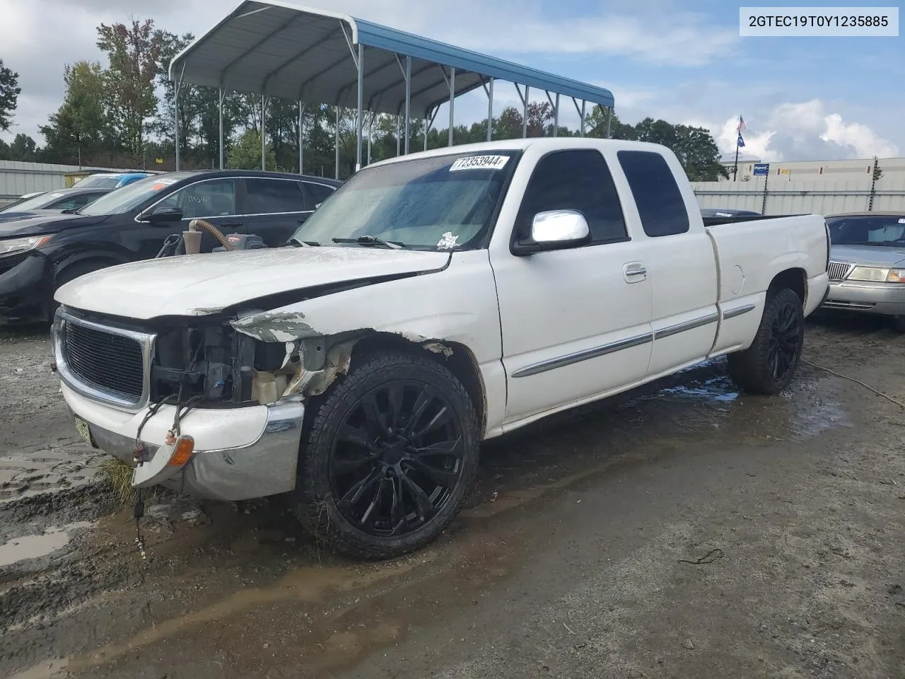 2000 GMC New Sierra C1500 VIN: 2GTEC19T0Y1235885 Lot: 72353944