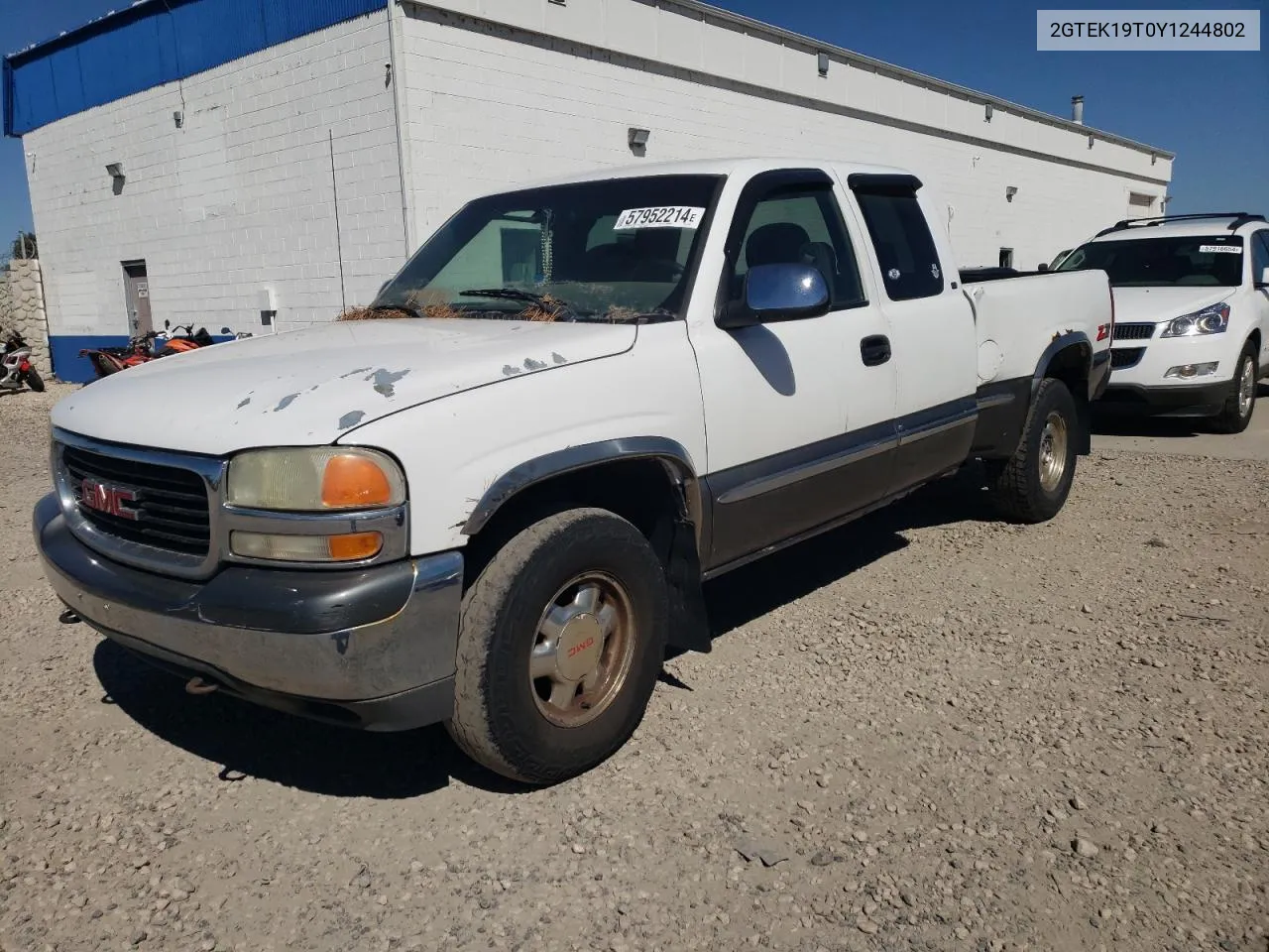 2000 GMC New Sierra K1500 VIN: 2GTEK19T0Y1244802 Lot: 72463314