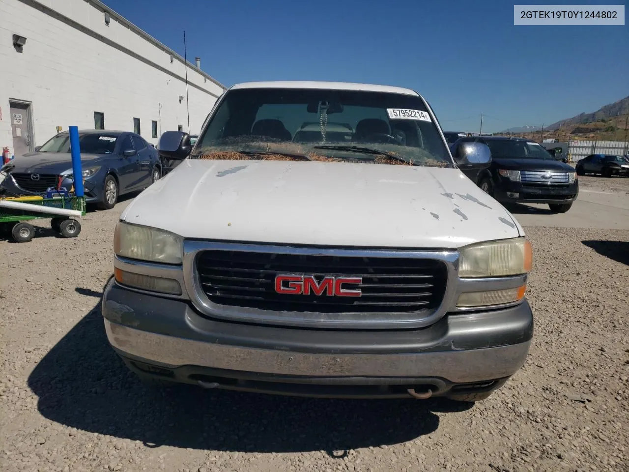 2000 GMC New Sierra K1500 VIN: 2GTEK19T0Y1244802 Lot: 72463314