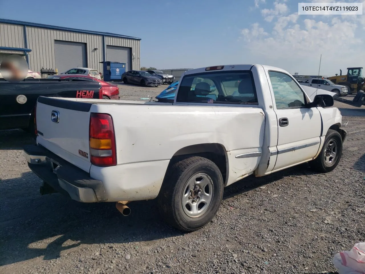 2000 GMC New Sierra C1500 VIN: 1GTEC14T4YZ119023 Lot: 73788154