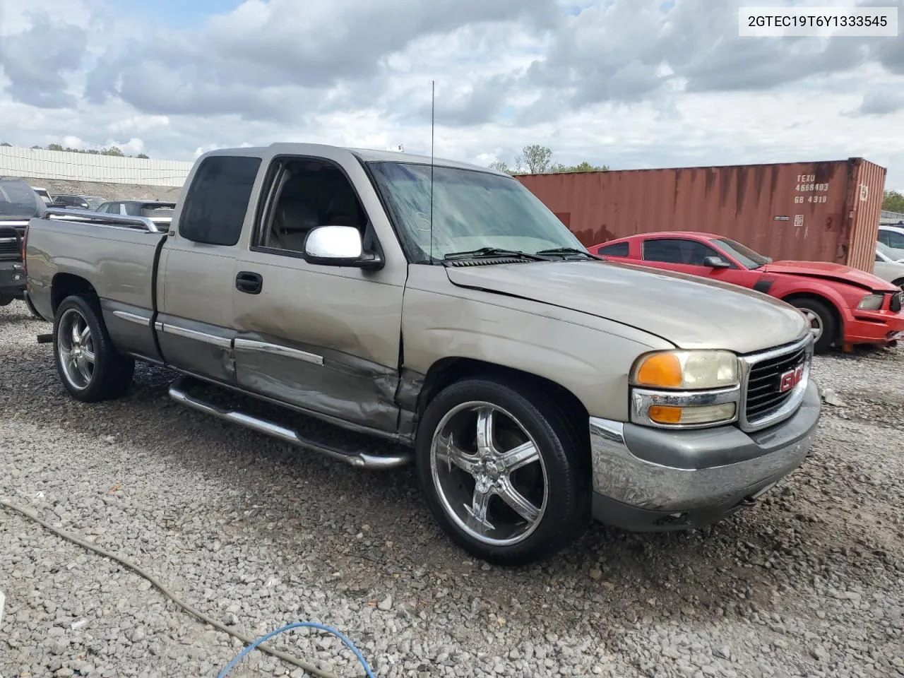 2000 GMC New Sierra C1500 VIN: 2GTEC19T6Y1333545 Lot: 73955154