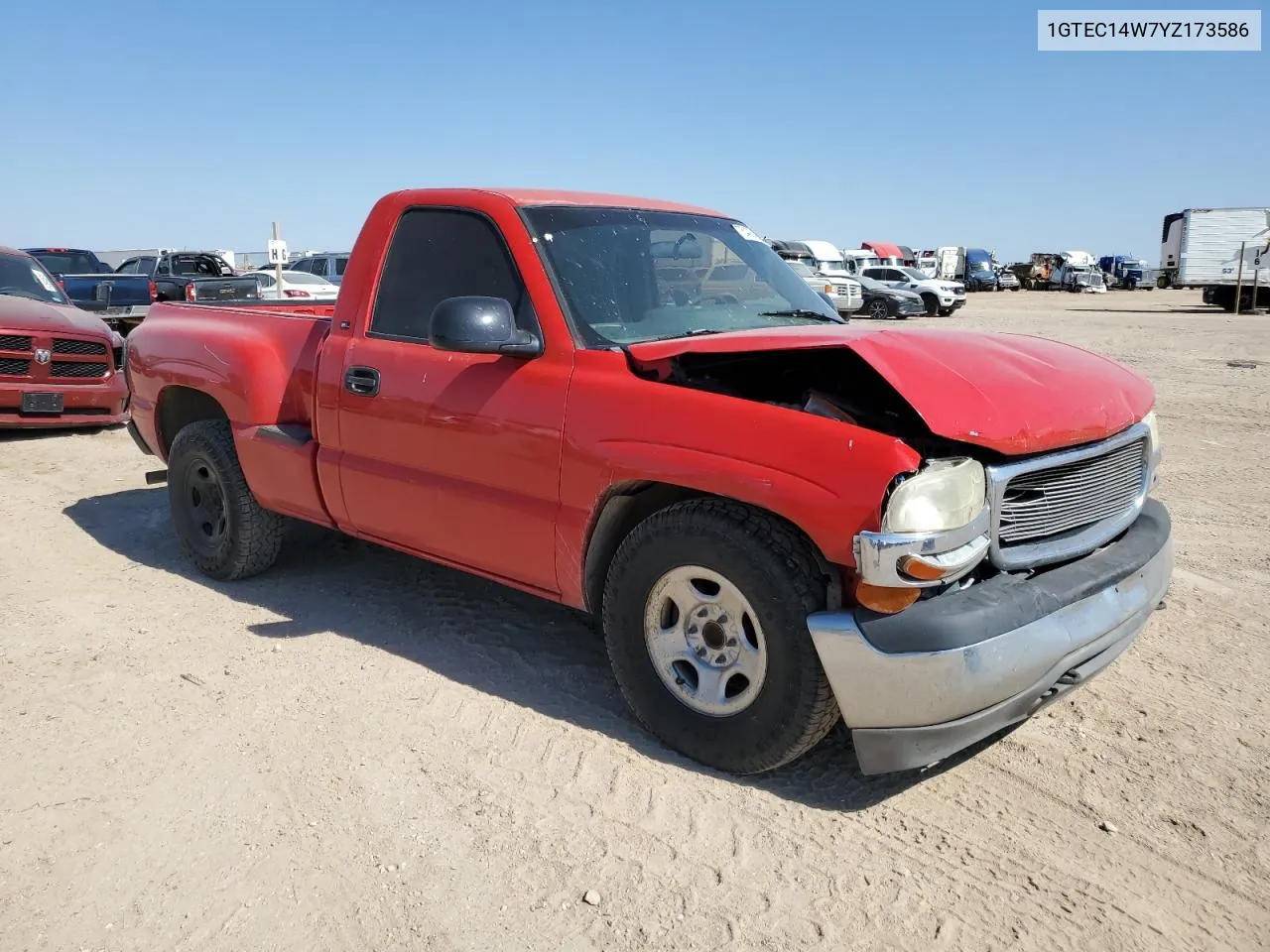 2000 GMC New Sierra C1500 VIN: 1GTEC14W7YZ173586 Lot: 75408424