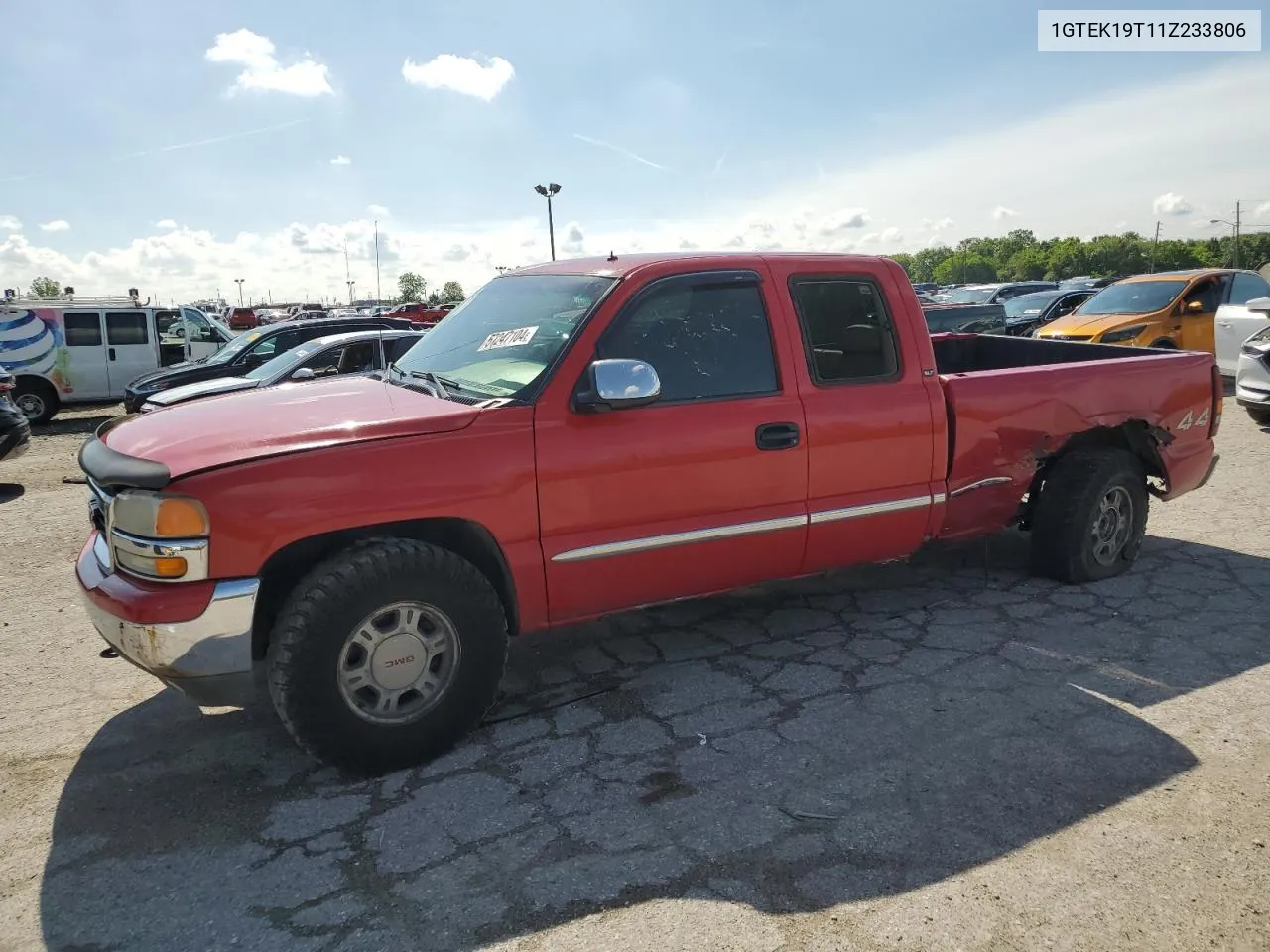 2001 GMC New Sierra K1500 VIN: 1GTEK19T11Z233806 Lot: 57247104