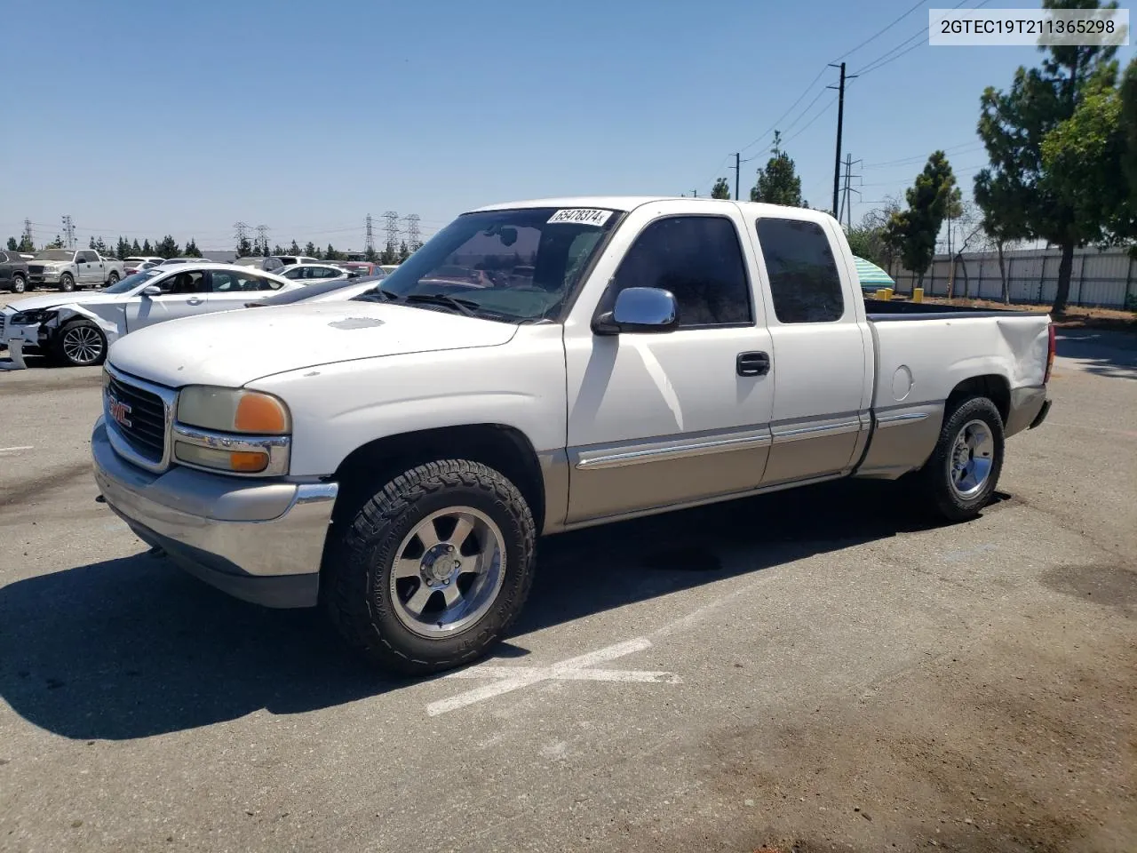 2001 GMC New Sierra C1500 VIN: 2GTEC19T211365298 Lot: 65478374