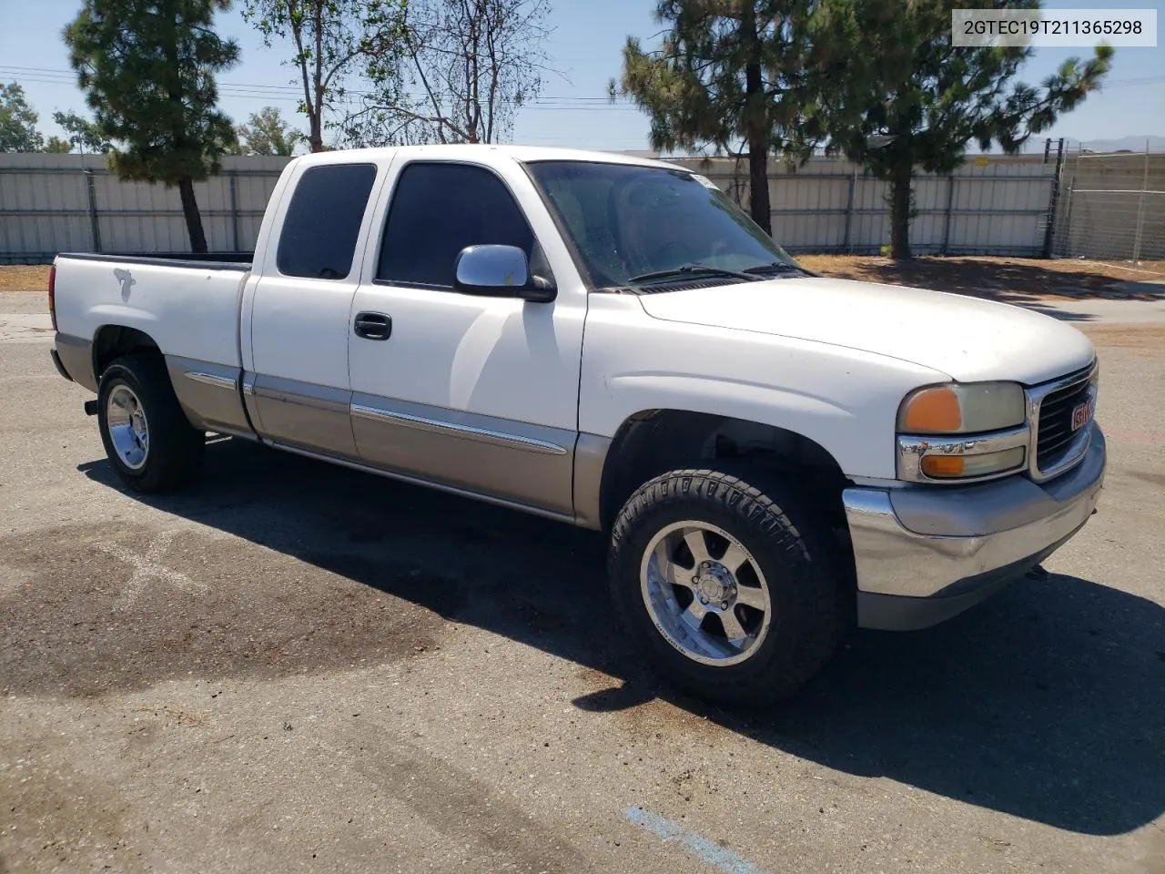 2001 GMC New Sierra C1500 VIN: 2GTEC19T211365298 Lot: 65478374