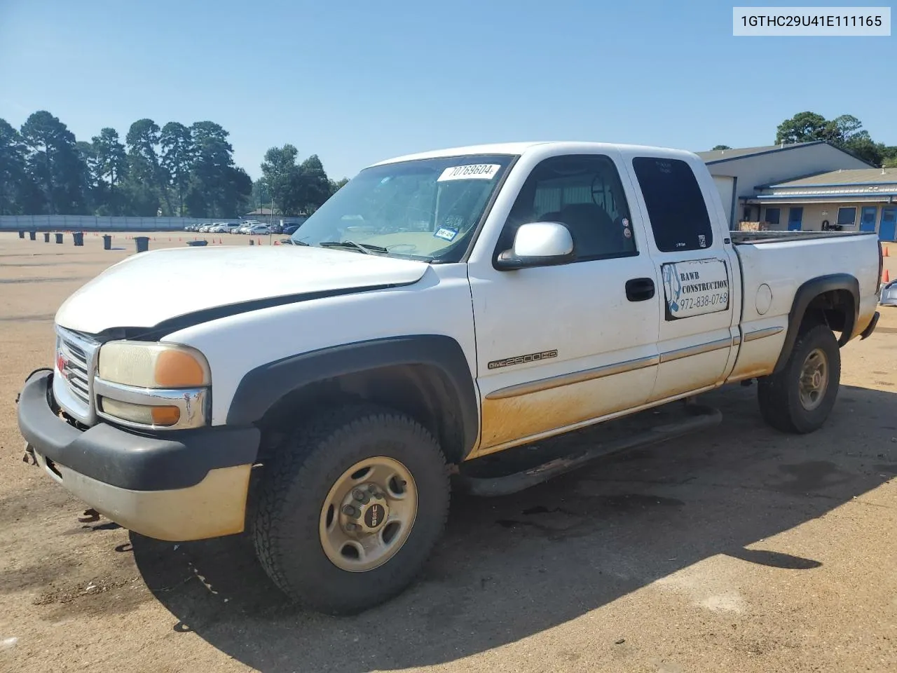 2001 GMC Sierra C2500 Heavy Duty VIN: 1GTHC29U41E111165 Lot: 70769604