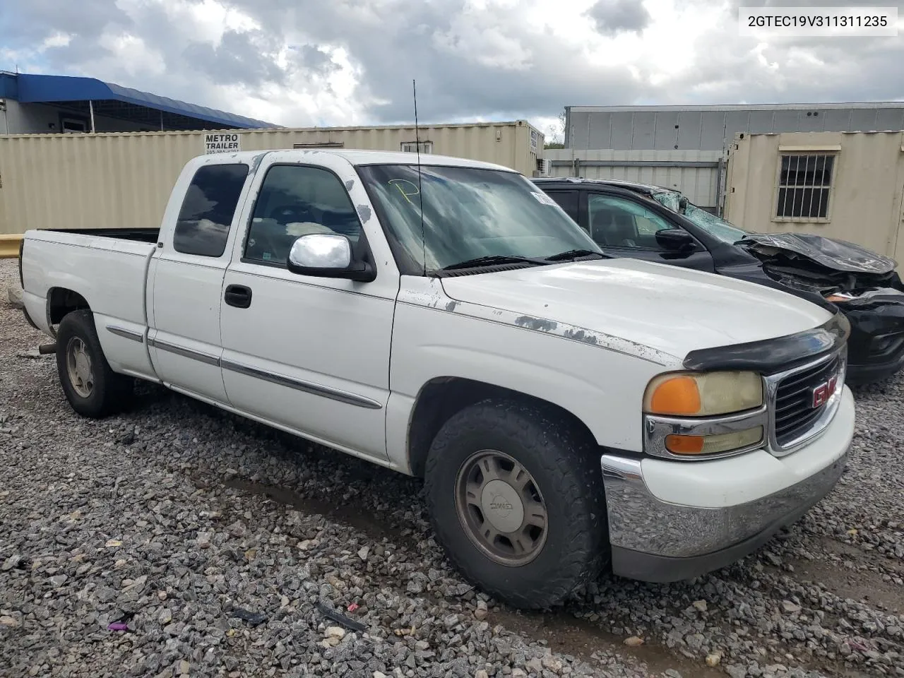 2001 GMC New Sierra C1500 VIN: 2GTEC19V311311235 Lot: 71606504