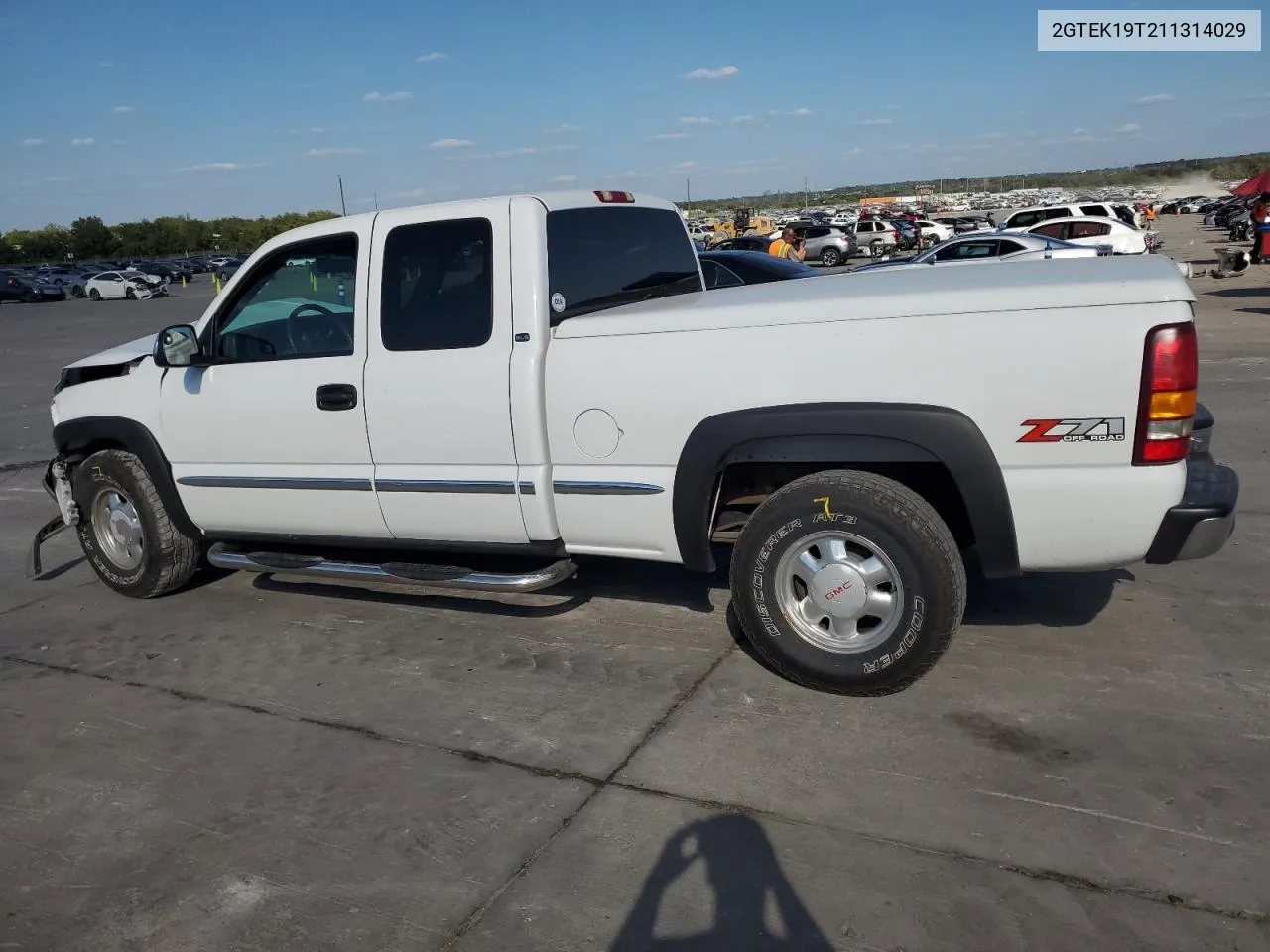 2001 GMC New Sierra K1500 VIN: 2GTEK19T211314029 Lot: 72366714