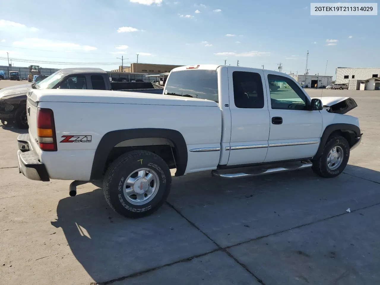 2001 GMC New Sierra K1500 VIN: 2GTEK19T211314029 Lot: 72366714