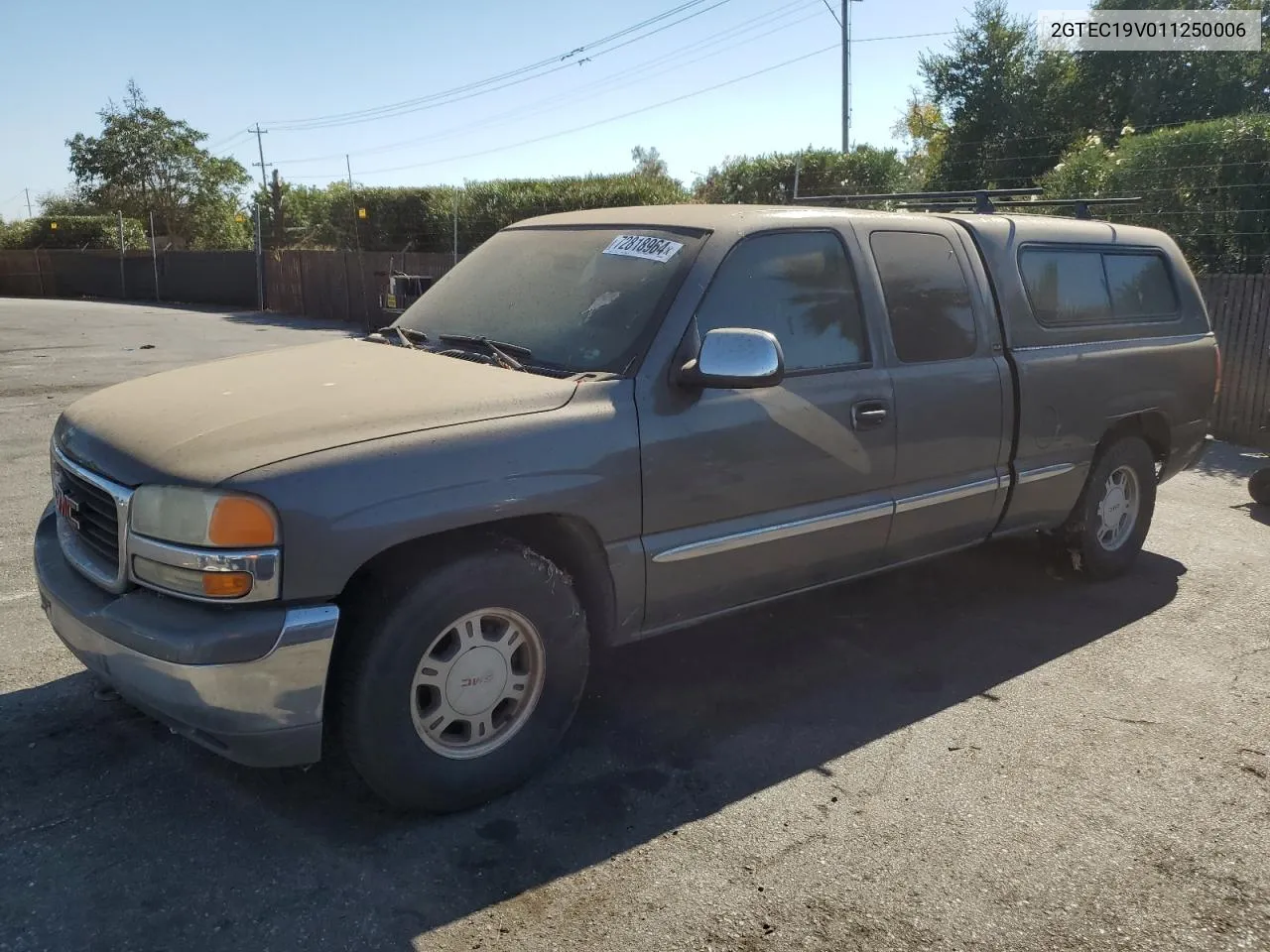 2001 GMC New Sierra C1500 VIN: 2GTEC19V011250006 Lot: 72818964