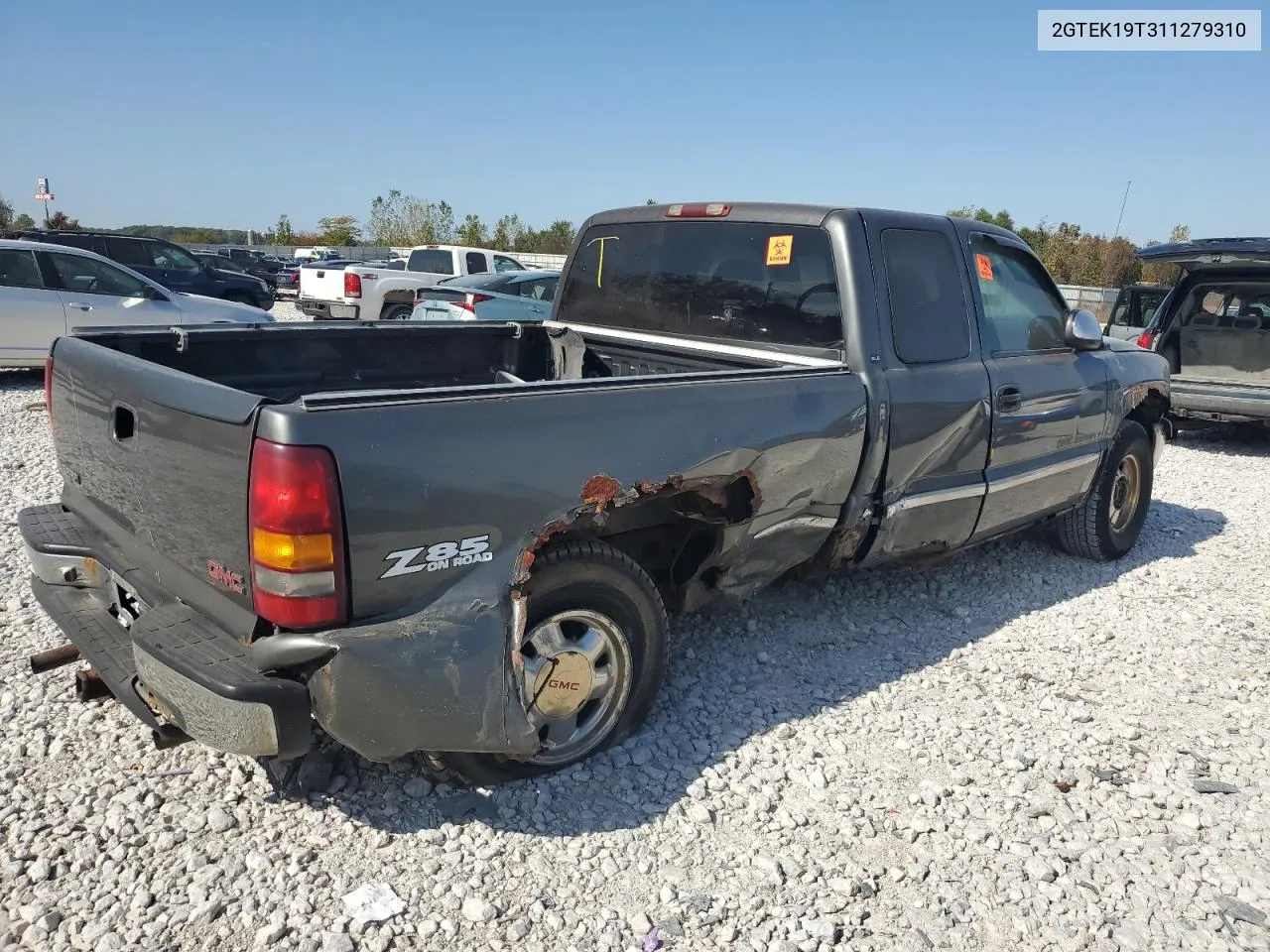 2001 GMC New Sierra K1500 VIN: 2GTEK19T311279310 Lot: 74453124