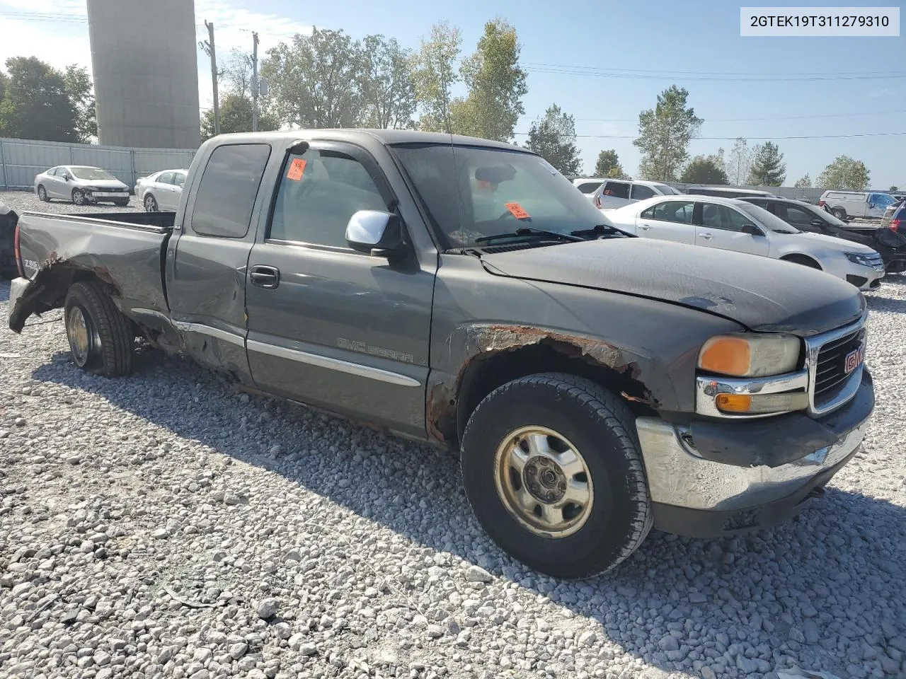 2001 GMC New Sierra K1500 VIN: 2GTEK19T311279310 Lot: 74453124