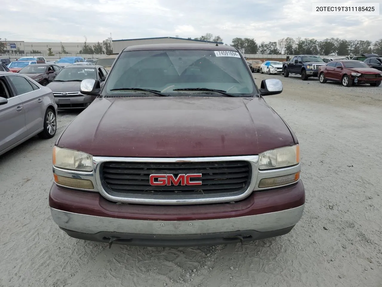 2001 GMC New Sierra C1500 VIN: 2GTEC19T311185425 Lot: 74591694