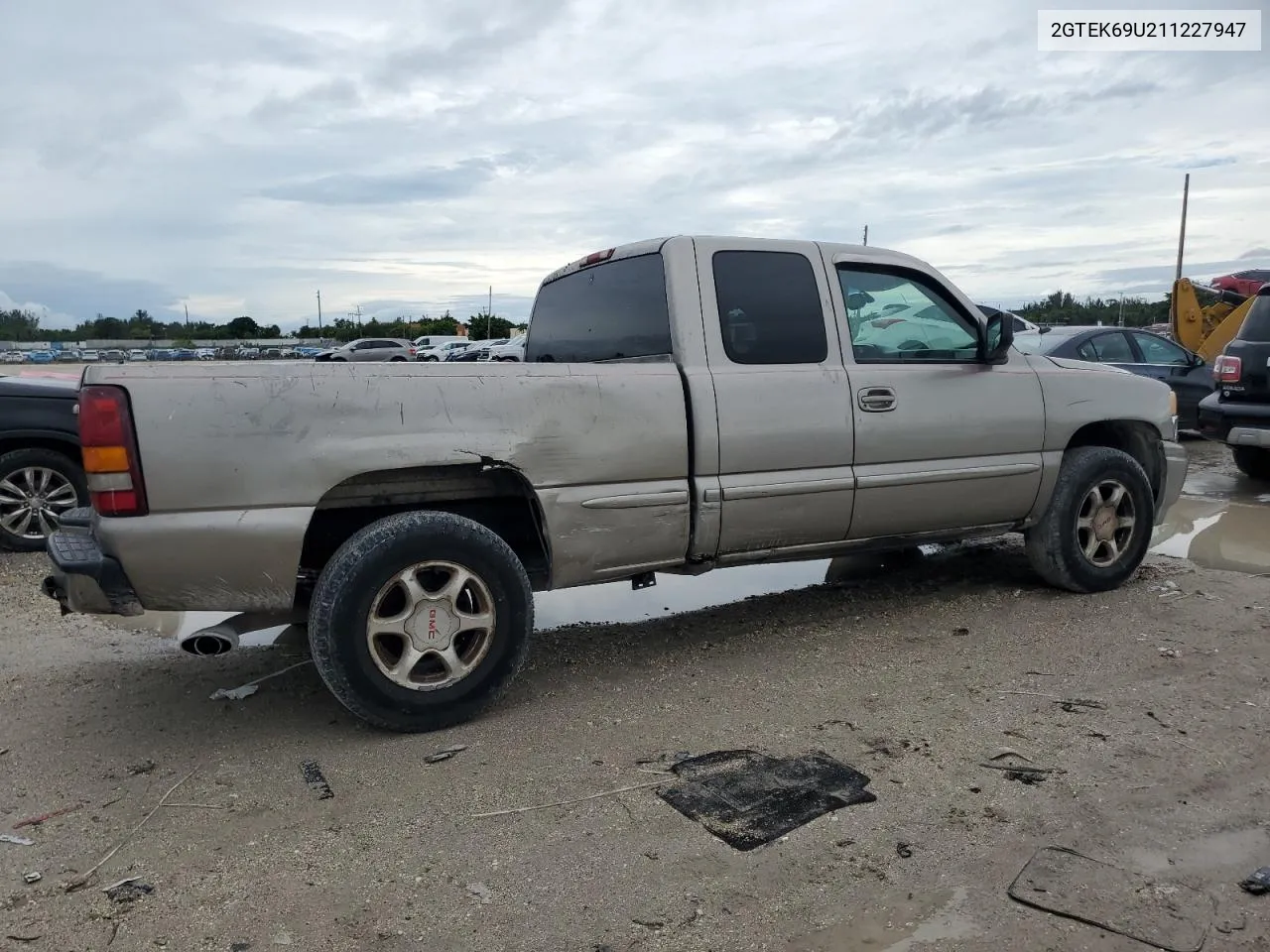 2001 GMC Sierra K1500 C3 VIN: 2GTEK69U211227947 Lot: 75409734