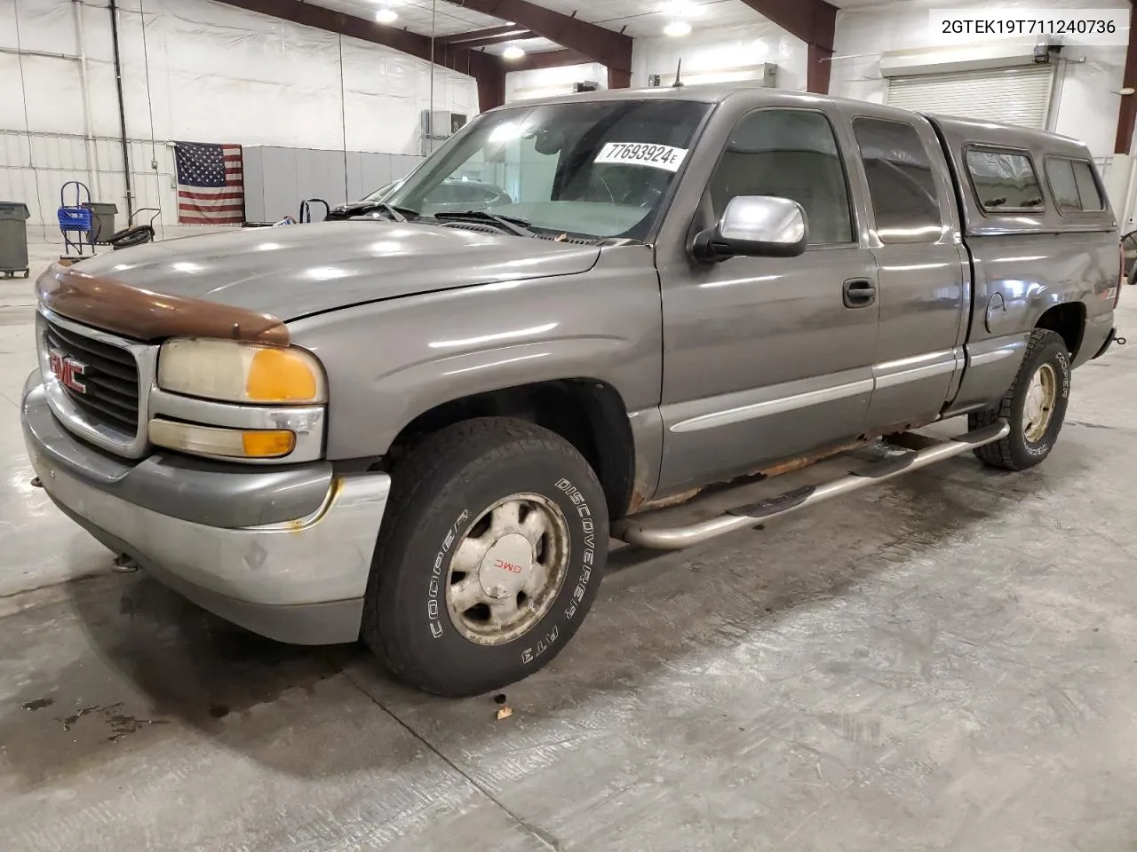 2001 GMC New Sierra K1500 VIN: 2GTEK19T711240736 Lot: 77693924