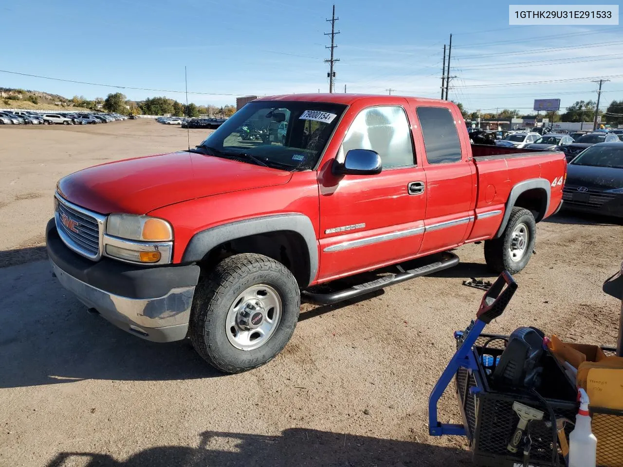 2001 GMC Sierra K2500 Heavy Duty VIN: 1GTHK29U31E291533 Lot: 79000154