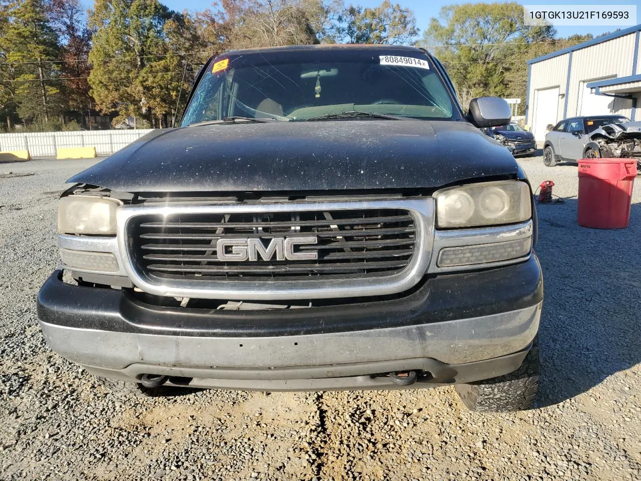 2001 GMC Sierra K1500 Heavy Duty VIN: 1GTGK13U21F169593 Lot: 80849014