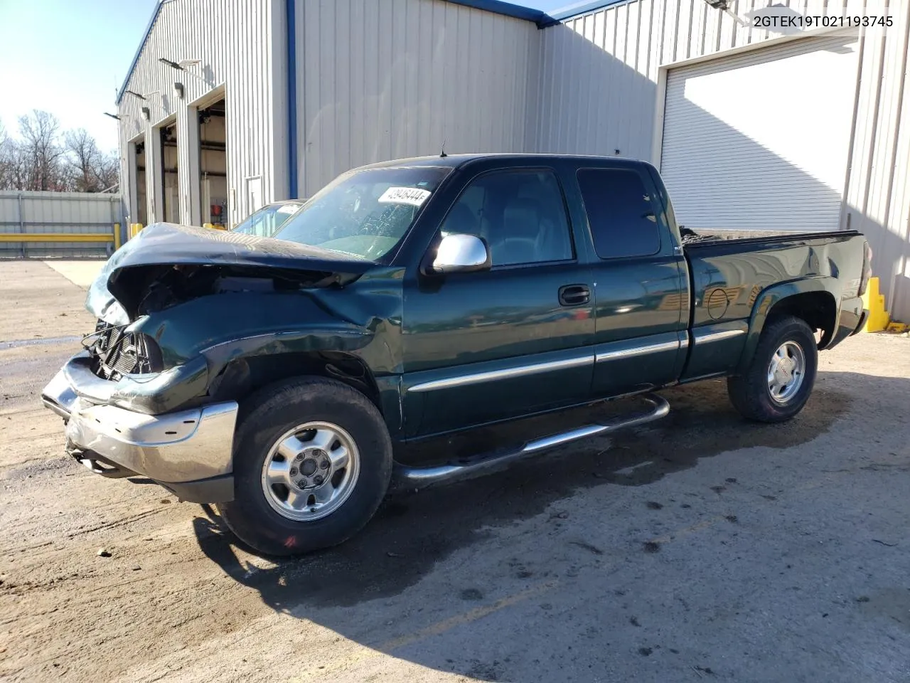 2002 GMC New Sierra K1500 VIN: 2GTEK19T021193745 Lot: 43946444