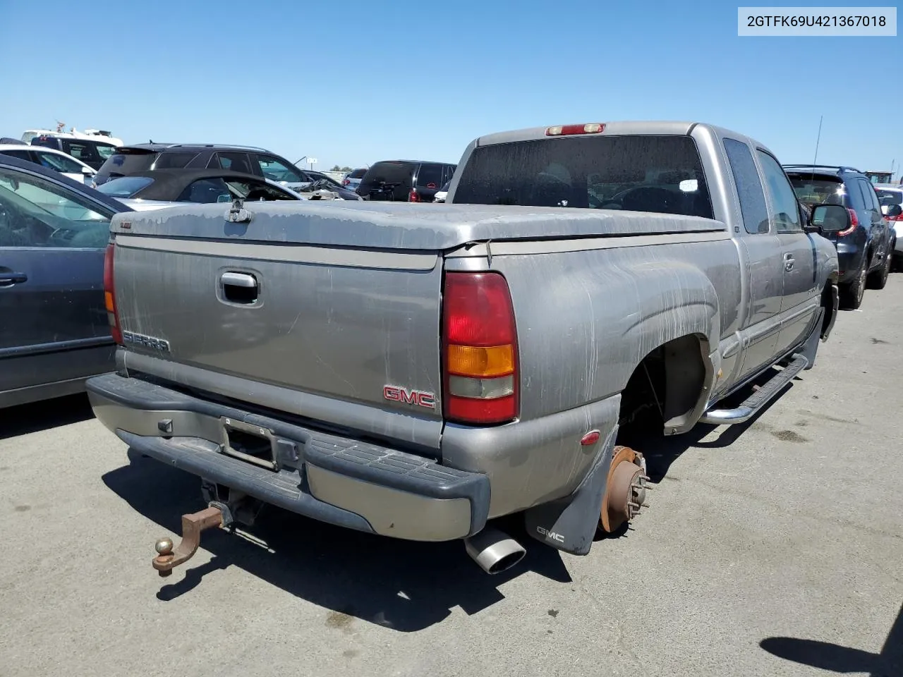 2002 GMC Sierra K1500 Denali VIN: 2GTFK69U421367018 Lot: 63091574