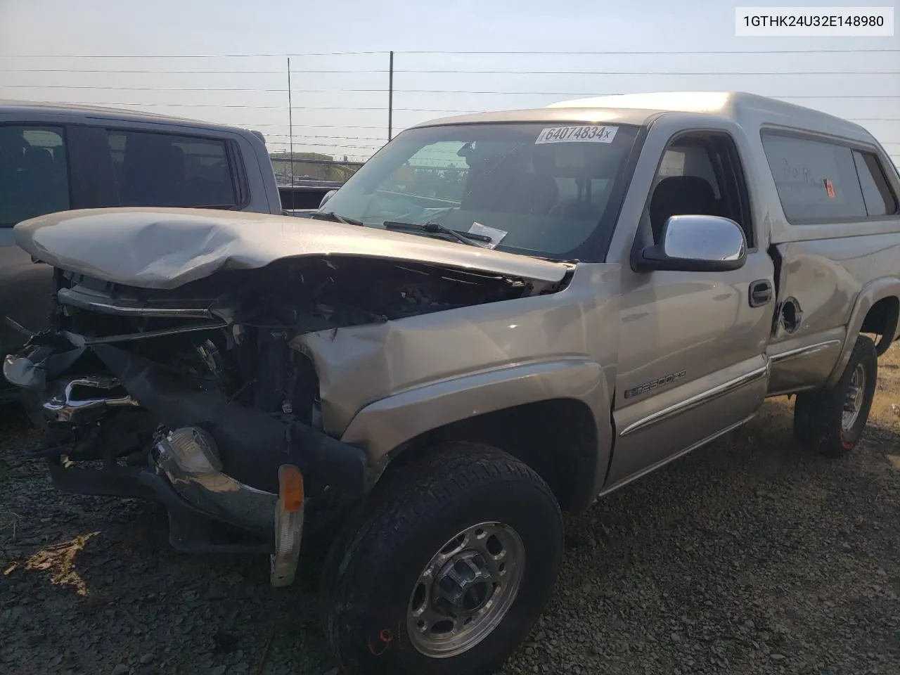 2002 GMC Sierra K2500 Heavy Duty VIN: 1GTHK24U32E148980 Lot: 64074834