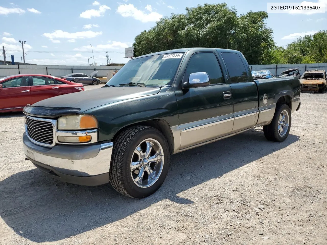 2002 GMC New Sierra C1500 VIN: 2GTEC19T521335407 Lot: 64671554