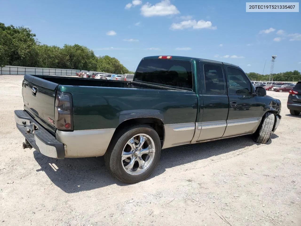 2002 GMC New Sierra C1500 VIN: 2GTEC19T521335407 Lot: 64671554