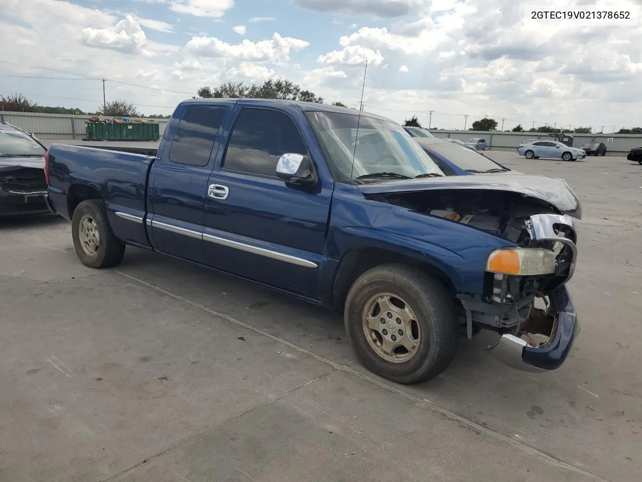 2002 GMC New Sierra C1500 VIN: 2GTEC19V021378652 Lot: 68859344