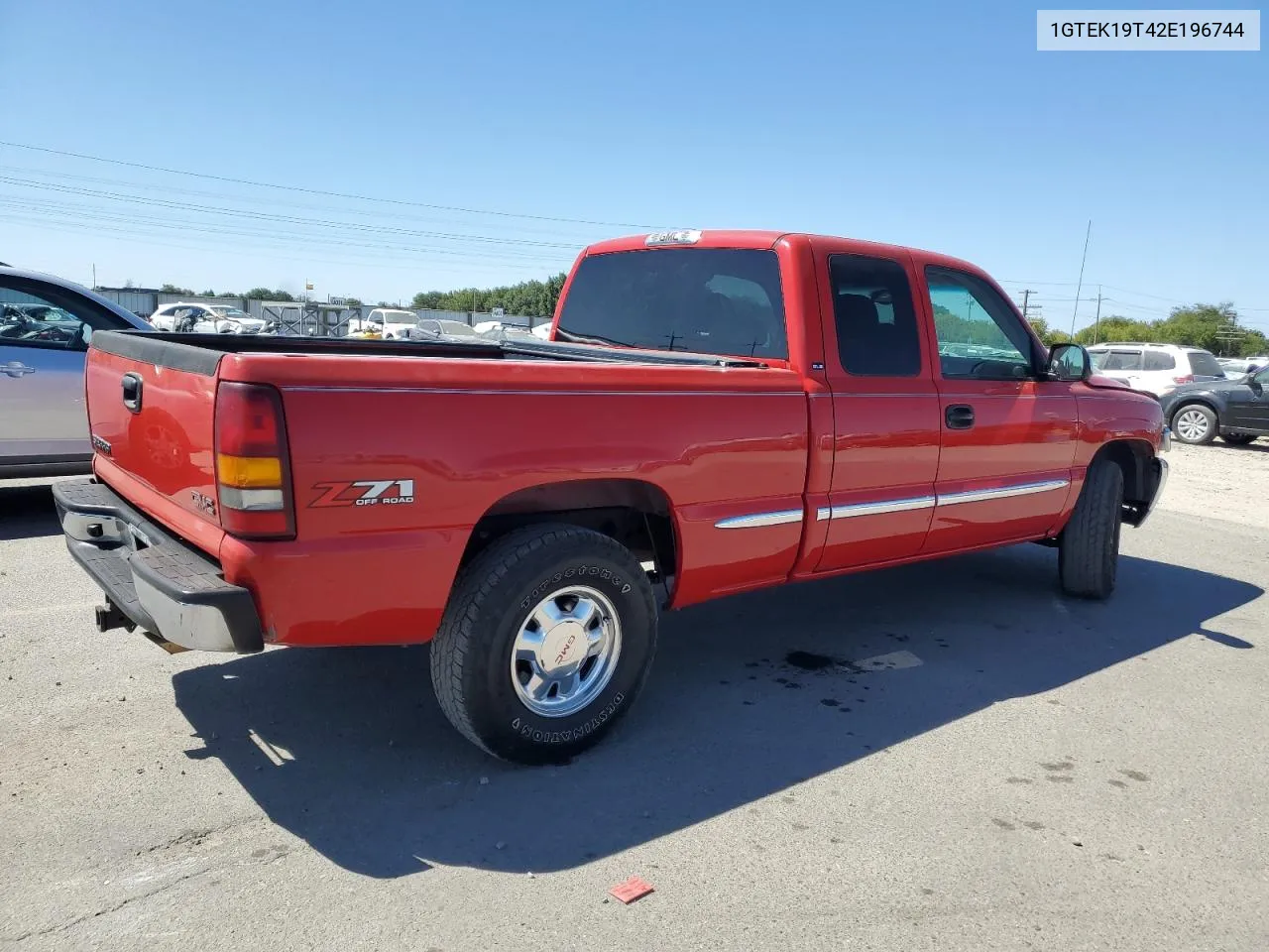 2002 GMC New Sierra K1500 VIN: 1GTEK19T42E196744 Lot: 69429914