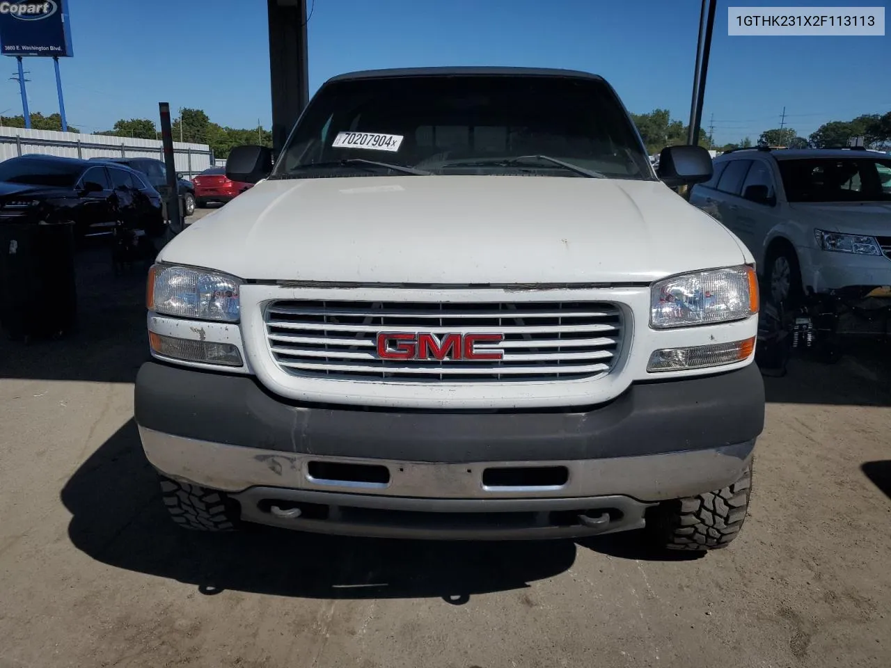 2002 GMC Sierra K2500 Heavy Duty VIN: 1GTHK231X2F113113 Lot: 70207904