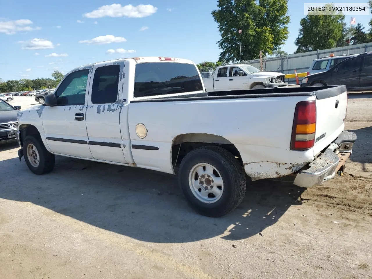 2002 GMC New Sierra C1500 VIN: 2GTEC19VX21180354 Lot: 71194074