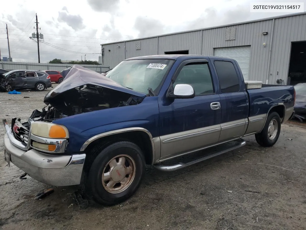 2002 GMC New Sierra C1500 VIN: 2GTEC19V321154517 Lot: 71300474