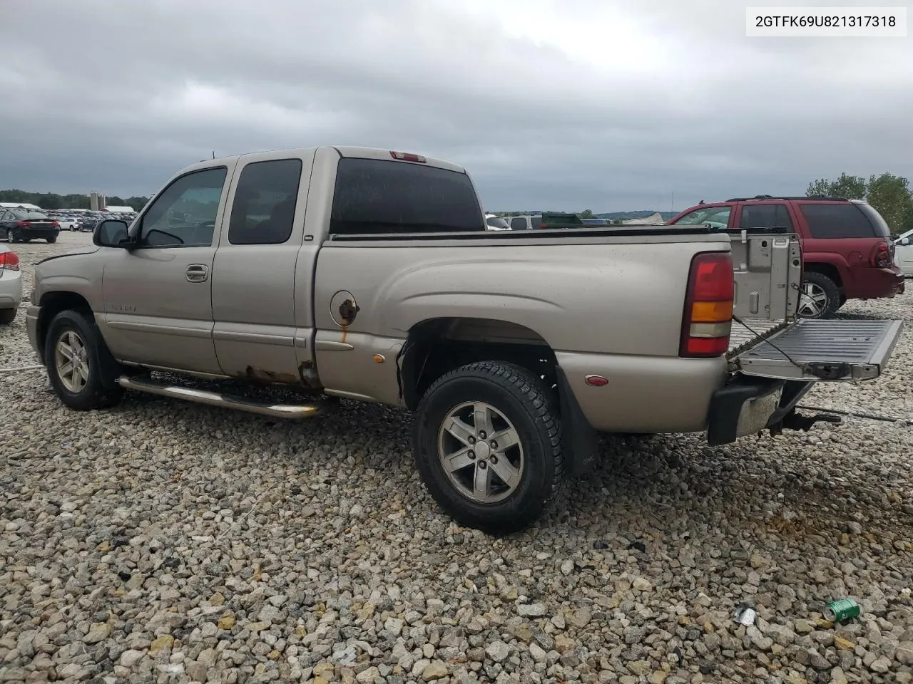 2002 GMC Sierra K1500 Denali VIN: 2GTFK69U821317318 Lot: 72631874