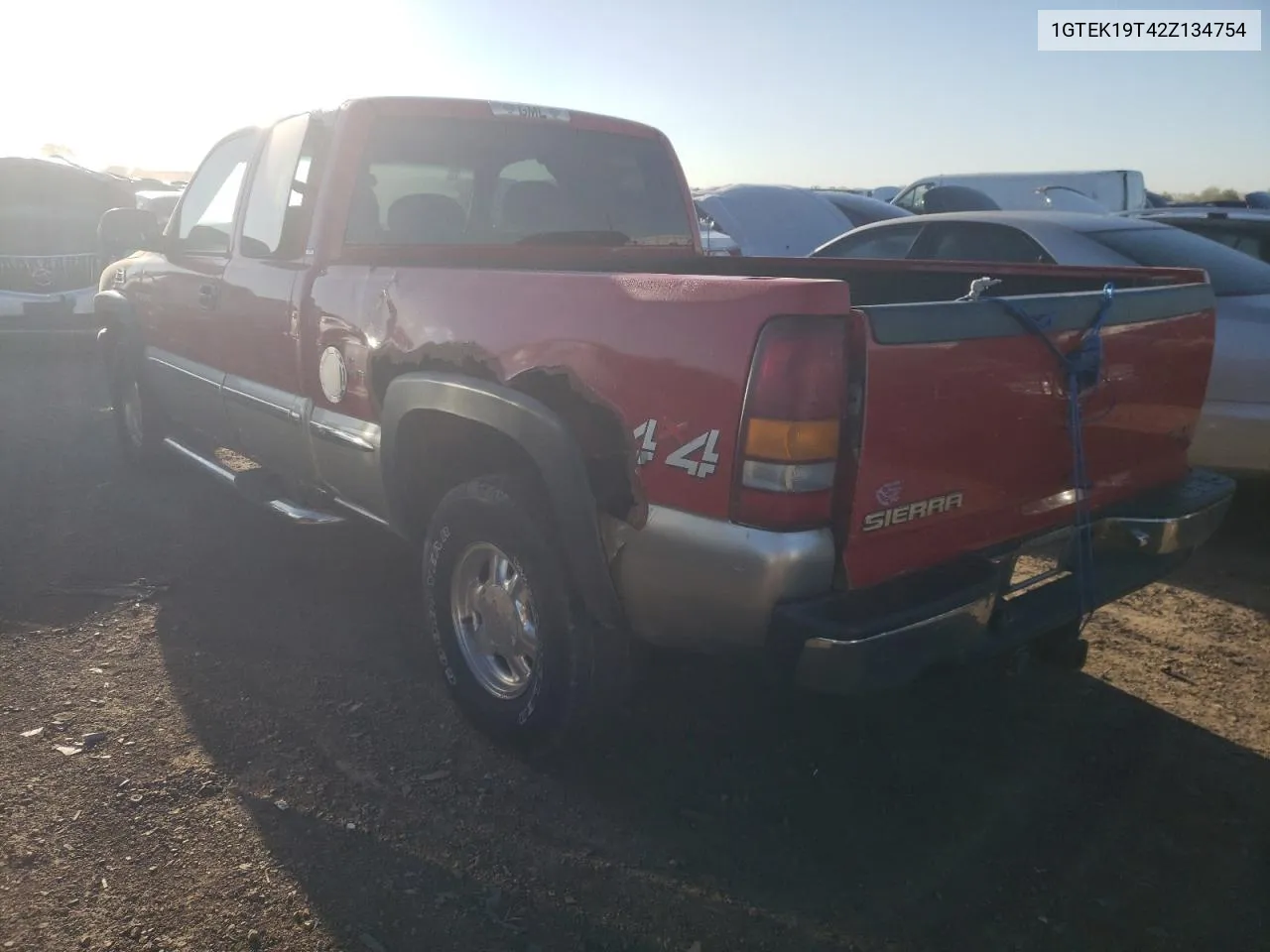 2002 GMC New Sierra K1500 VIN: 1GTEK19T42Z134754 Lot: 73344104