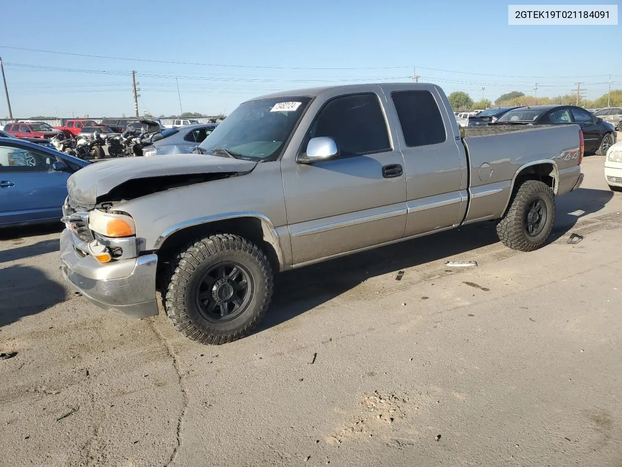 2002 GMC New Sierra K1500 VIN: 2GTEK19T021184091 Lot: 73482124