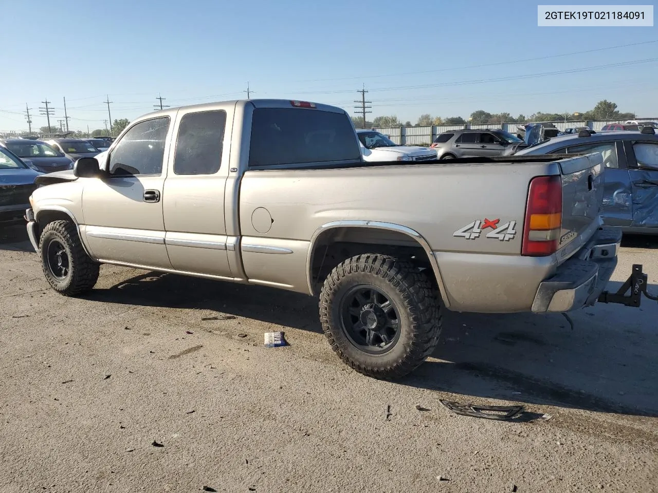 2002 GMC New Sierra K1500 VIN: 2GTEK19T021184091 Lot: 73482124