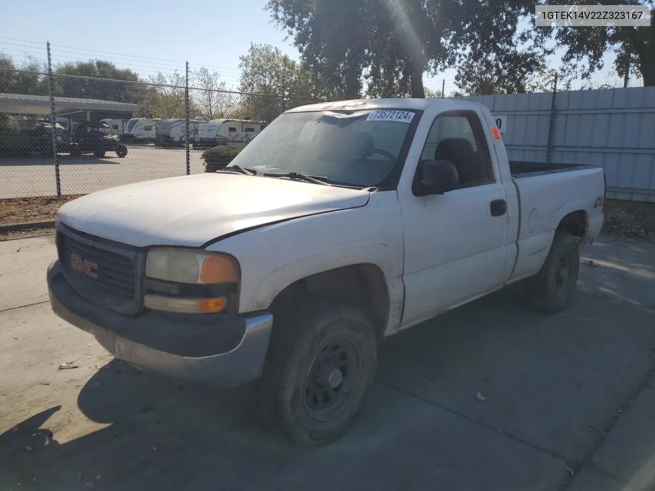 2002 GMC New Sierra K1500 VIN: 1GTEK14V22Z323167 Lot: 73572124