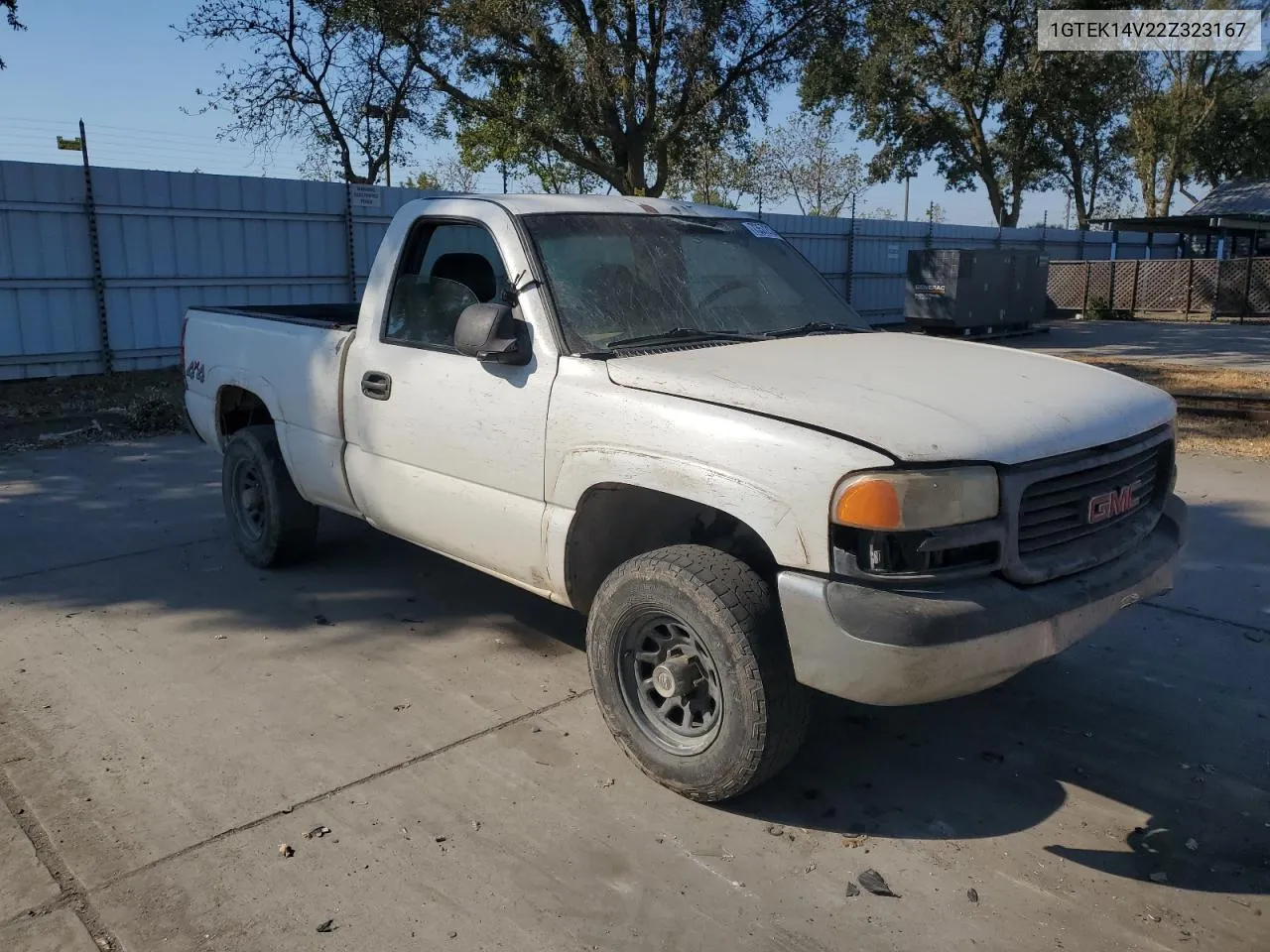 2002 GMC New Sierra K1500 VIN: 1GTEK14V22Z323167 Lot: 73572124